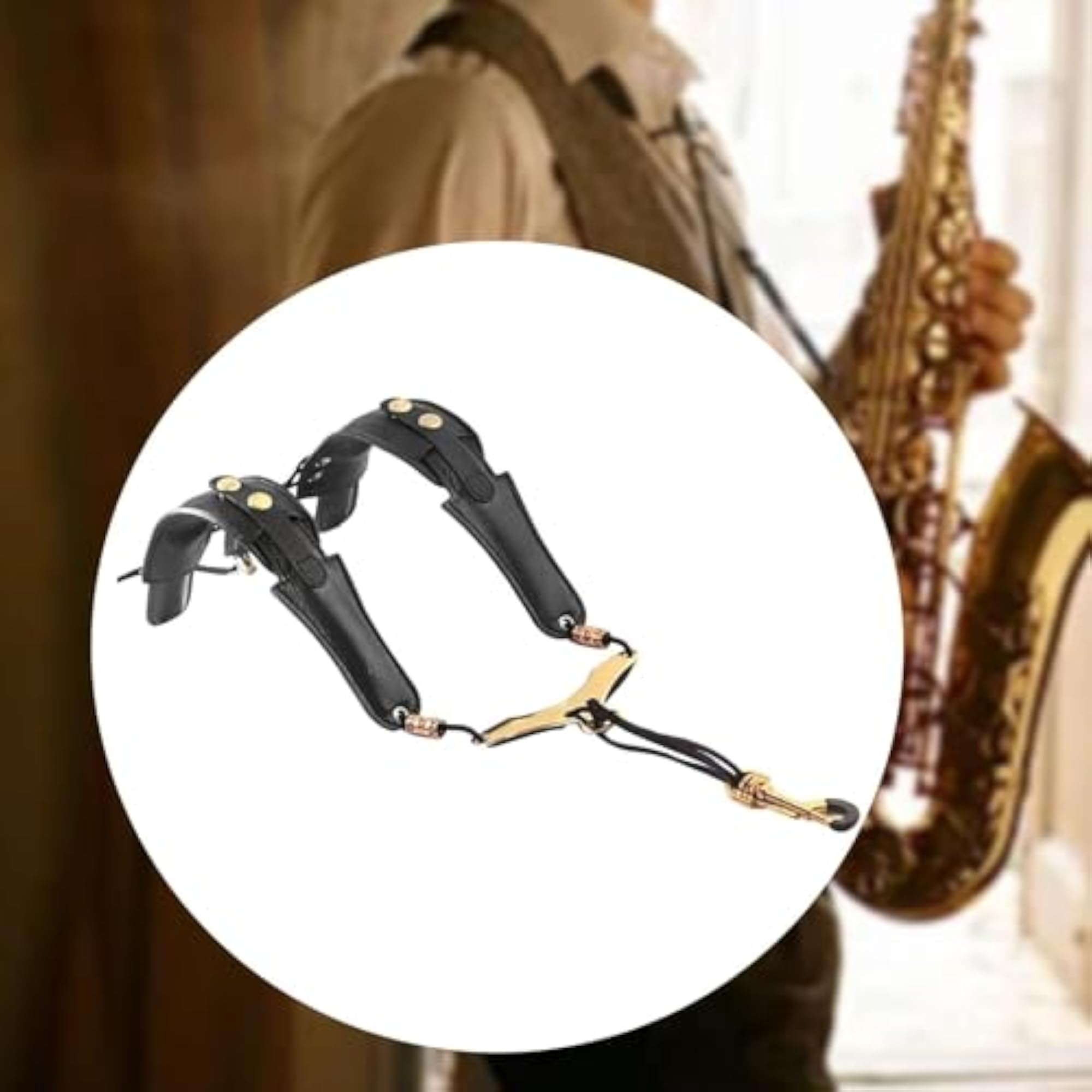 Saxophone Shoulder Strap with Padded Support